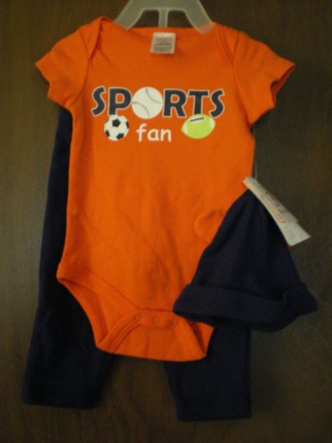 NEW Baby Boys 3 piece Outfit 0-3 Months Bodysuit Pants Hat Ears Set Basketball
