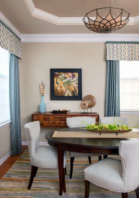 Window Treatments Dining Room Elegant Small Modern Dining Room With Custom Windo Custom Di Dining Room Window Treatments Dining Room Decor Elegant Dining Room
