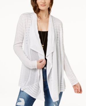 I.n.c. Draped Perforated Cardigan, Created for Macy's I.n.c. Draped Perforated Cardigan, Created for Macy's