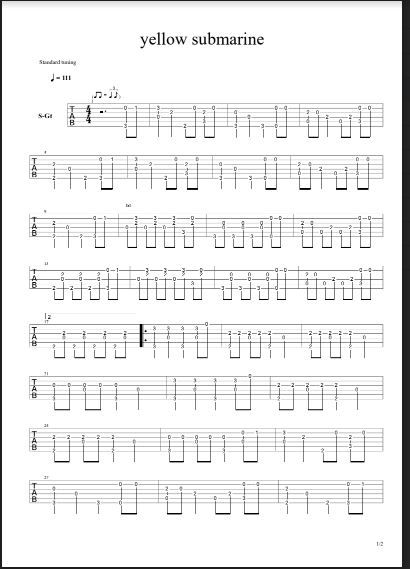 TABLATURE PER CHITARRA DA SCARICARE
