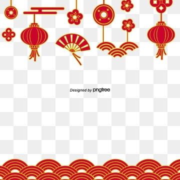 Chinese Style Border Red Festive Element Spring Festival Greeting Card Red Png And Vector With Transparent Background For Free Download Chinese New Year Greeting Chinese Style Design Elements