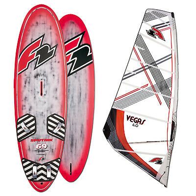 F2 VEGAS FREERIDE SURF WINDSURF SDM KOMPLETT RIGG 2019 ~ 7,5 QM INKLUSIVE BAG