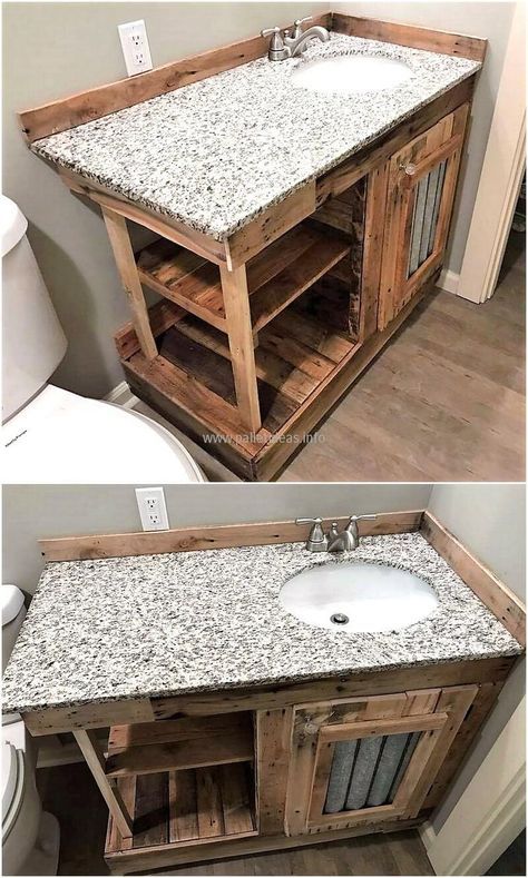 50 Easy Diy Ideas Out Of Wooden Pallets Pallet Bathroom Classic