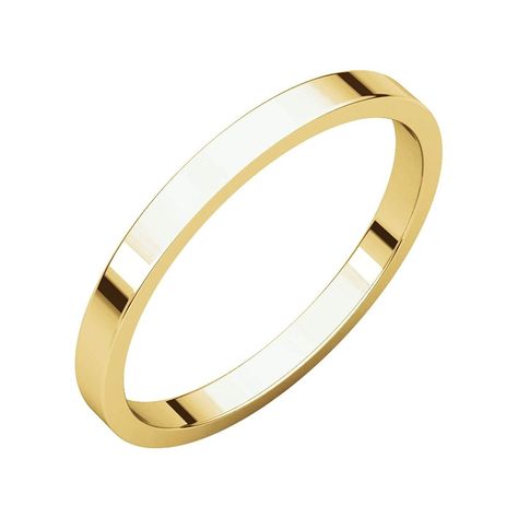 Bonyak Jewelry 14k White Gold 2 mm Half Round Edge Band Size 13 Bonyak Jewelry 14k White Gold 2 mm Half Round Edge Band Size 13
