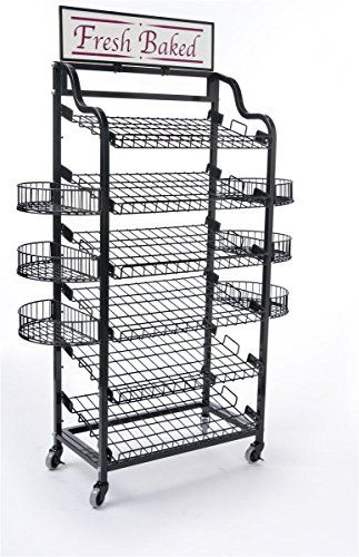 355w Wire Storage Shelving With 6 Tilting Shelves Bakers Rack Storage Shelving With 6 Tilting Shelves