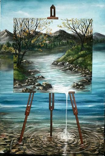 pic Landscape Mini Canvas Painting Ideas pinterest