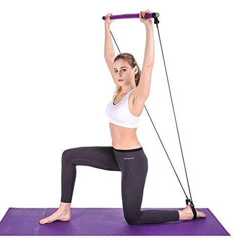 Torsion Sculpture Barre de résistance Barre dexercice de Yoga avec Boucle de Pied pour Le Yoga BEFANS Kit de Barre de Pilates Portable avec Bande de résistance étirement Torsion Sculpture Barre de résistance Barre dexercice de Yoga avec Boucle de Pied pour Le Yoga BEFANS Kit de Barre de Pilates Portable avec Bande de résistance étirement