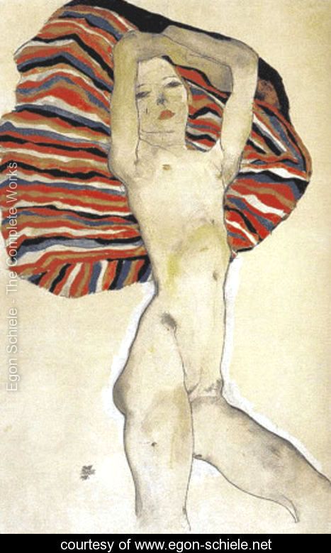 Stehende Frau IN Rot Vintage Wandkunst Poster Druck Bild Giclee Egon Schiele Stehende Frau IN Rot Vintage Wandkunst Poster Druck Bild Giclee Egon Schiele