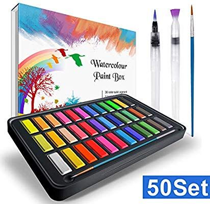 Golden Maple Fuumuui Aquarellfarbe Set 42 Farben Mit 6 St Ck