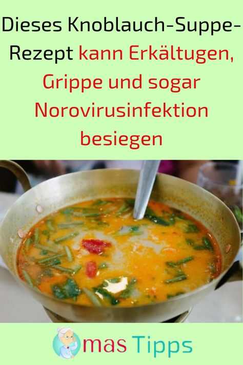 Knoblauchsuppe zur Gewichtsreduktion
