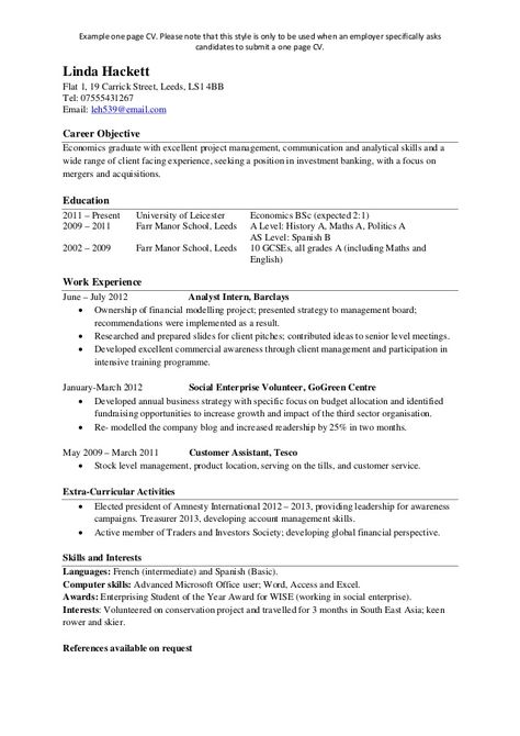 Find Answers Here For One Page Resume Examples Resume Example - sample one page resume Find Answers Here For One Page Resume Examples Resume Example - sample one page resume