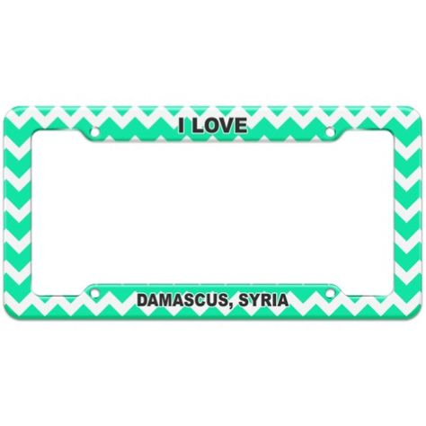 I LOVE SYRIA License Plate Frame