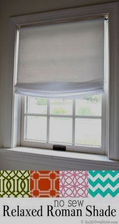 Easy Window Treatments To Make No Sew Relaxed Roman Shades Made Roman Shades