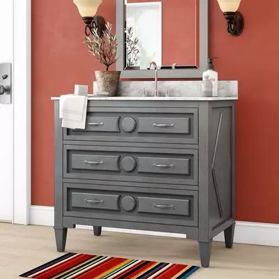 Macpherson 31 Single Bathroom Vanity Set Base Macpherson 31 Single Bathroom Vanity, Westcourt 36 White Vanity Combo