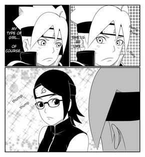 Borusara Boruto X Sarada Gambar Karakter Komik Gambar