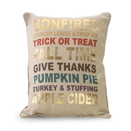 Pin on Pillow Talk fall with a metallic pumpkin pillow