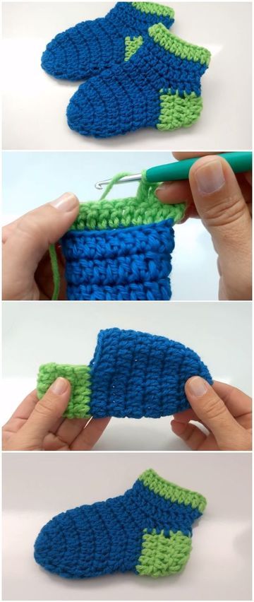 Como Hacer Calcetines A Crochet Para Los Más Pequeños Calcetines De Ganchillo Pantuflas De Ganchillo Calcetines Crochet
