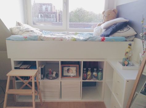 Wovon Line Und Ich Schon Seit Langerem Traumen Dem Perfekten Bett Eine Richtig Gute Matratze Haben Wi Ikea Plattform Bett Diy Plattform Bett Schlafzimmer Diy