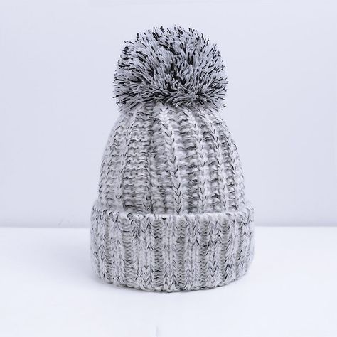 Yellow Duck Hat for Men and Women Winter Warm Hats Knit Slouchy Thick Skull Cap Black