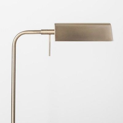 Pharmacist Task Floor Lamp Threshold Brass Energy Efficient Light Bulbs Pharmacist Task Floor Lamp Threshold, Industrial Task Floor Lamp Brass Includes Cfl Light Bulb Threshold