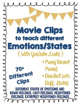 Social Emotional Learning States >> Movie Clips To Teach Different Emotions States 70 Clips Social Emotional Learning States >> Movie Clips To Teach Different Emotions States 70 Clips