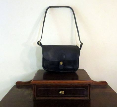 Coach Rambler Bag Black Leather Brass Hardware Original Style 9735 Coach Rambler Bag Black Leather Brass
