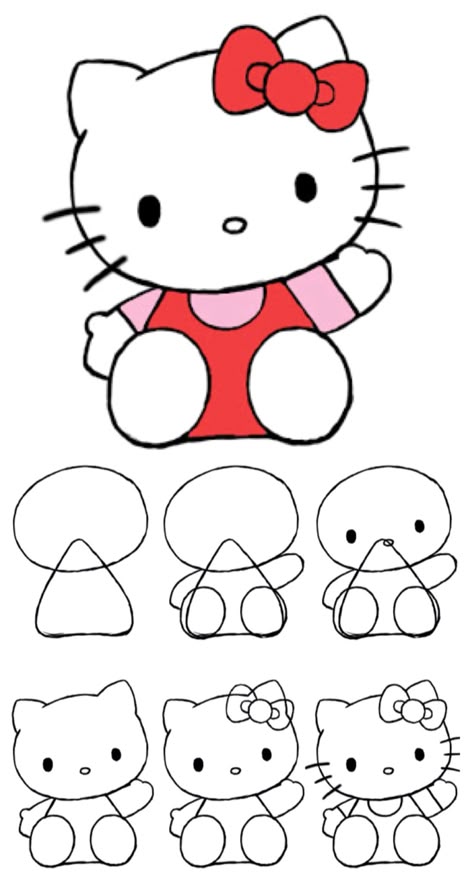 how to draw hello kitty hello kitty kitty and drawings