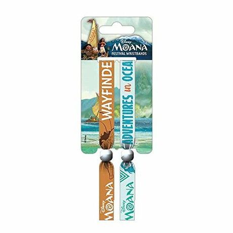 MOANA PACK OF 2 FESTIVAL WRIST BANDS FABRIC STRAP ADVENTURES IN OCEANA DISNEY