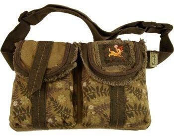 Disney Bambi Army Green Waist Fanny Pack//Carry Bag w Adjustable Strap