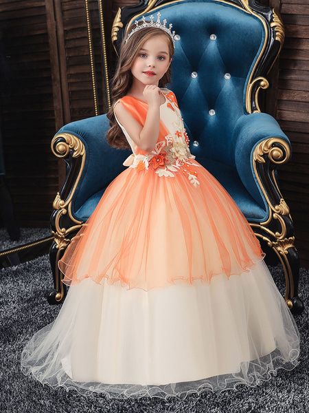Fleur Filles Enfants Robes Tulle Tutu Mariage Demoiselle d/'honneur Parti Pageant robe de bal