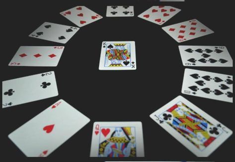 How To Play Clock Solitaire Solitaire Card Game Fun Card Games Playing Card Games