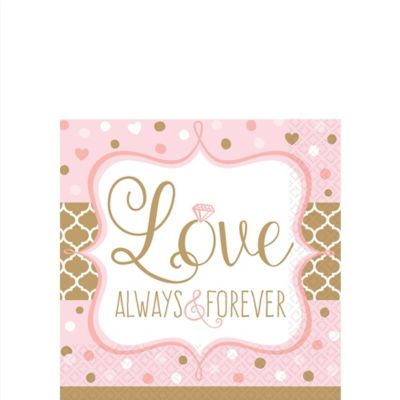 I Do Bridal Beverage Napkins 16ct I Do Bridal Beverage Napkins 16ct