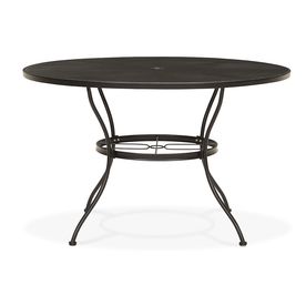 Round metal mesh outdoor table Lowes Outdoor dining table Round