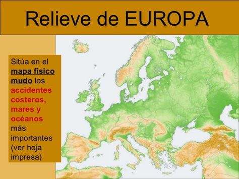 Mares Y Oceanos De Europa Buscar Con Google Mapa Fisico De Europa Estilos De Letras Mapa Fisico
