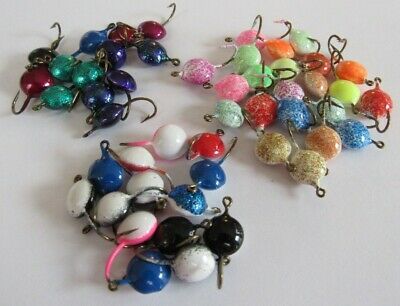 Purple Wet Fly 12 Pan Fish, Trout #10 BH Rubber Grub Trans Crappie