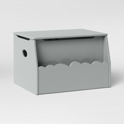 Kids Cloud Toy Storage Bin Gray Cloud Storage Box Stackable Cube with