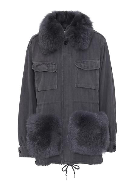 lempelius Black Down Parka with rabbit fur | Jacka lempelius Black Down Parka with rabbit fur | Jacka