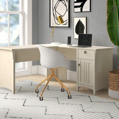 Jocelynn L Shape Desk Color Antique White Shaped Executive Home Office Design L Shaped Executive Desk, Small L Shaped Desk 40 Inch