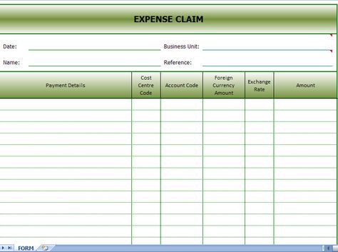 expenses claim form sample expense claim Pinterest - expense reimbursement form expenses claim form sample expense claim Pinterest - expense reimbursement form