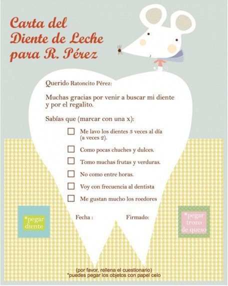 Carta Para El Ratoncito Pérez Carta Cuidado Dental Para Niños Ideas Para Perez Ratoncito Carta Cuidado Cuidado Den Happy Dental Activities Dentist