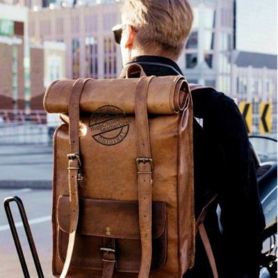 New Mens Vintage Genuine Leather Laptop Backpack Rucksack Messenger Bag Satchel New Mens Vintage Genuine Leather Laptop Backpack Rucksack Messenger Bag Satchel