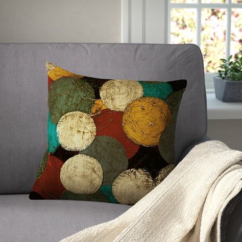 Jeramy Printed Throw Pillow in 2020 Decor Pillow Covers Polyester Plush
