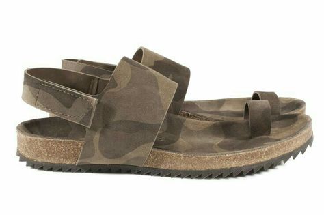 Summer Mens loafer camouflage toe ring strap beach slipper Casual sandals shoes