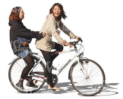 Riding A Two Person Bike With Your Best Friend On A Vacation