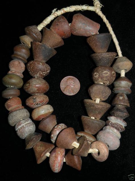terracota ancient antique clay for your assemblage No.001038 bead PRE COLUMBIAN SPINDLE whorls