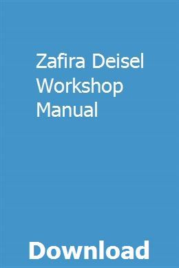 Zafira Deisel Workshop Manual Fiat Panda Fiat Manual Car
