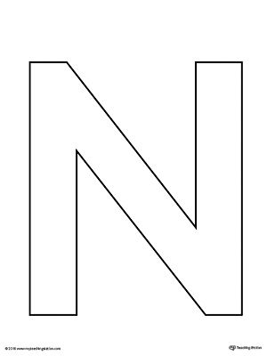 alphabet letter n template for kids alphabet pinterest letter n preschool crafts