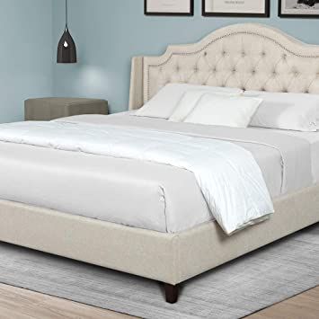 Dark Tan Bed Frame Queen Size Upholstered Bed Jerome S Bedroom Decor Simple Bedroom Bedroom Interior