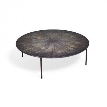 Wood And Stucco Coffee Table Abc Home Basse Déco Intérieure Deco Wood And Stucco Coffee Table Abc Home, Abc Round Coffee Tables