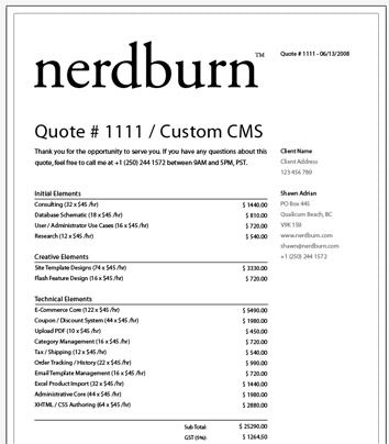 web proposal templates